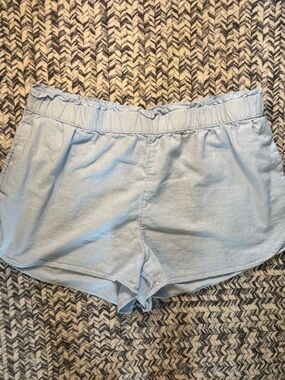Universal Thread Light Blue Linen Spring Summer Shorts Women’s XL